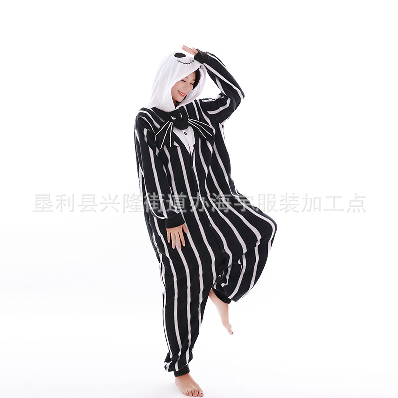 Velvet cartoon pijama with hood