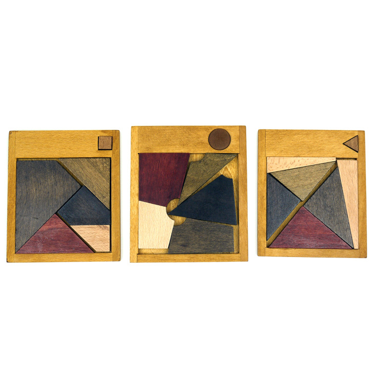 Square wooden smart toy