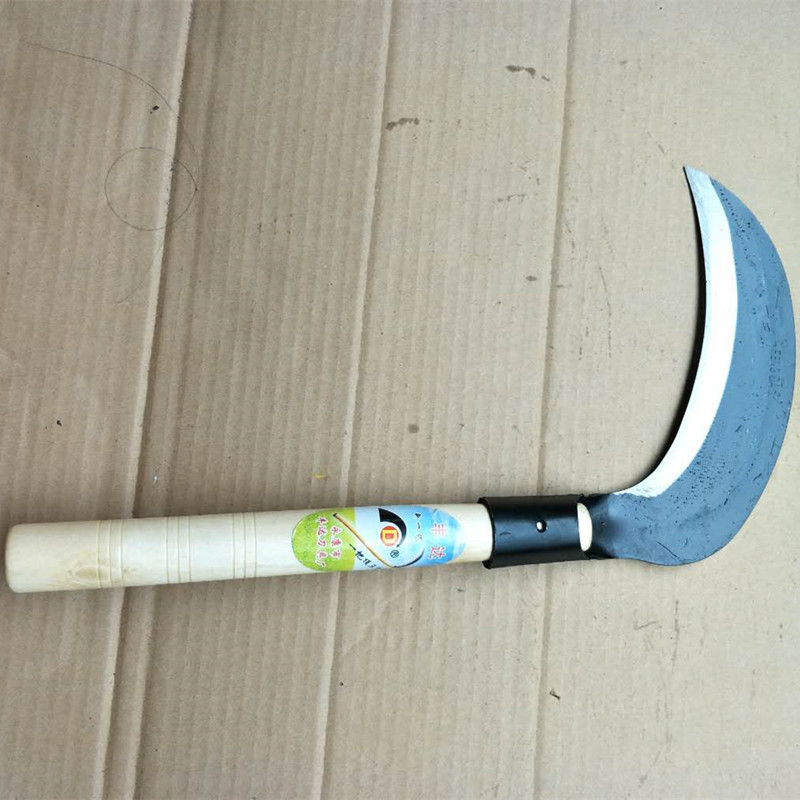 Factory Direct Sales Fengda Brand 622 Sickle Grass Multi-functional Agricultural Knife Wooden Handle Cutter Lite Weeding Knife Manganese Steel