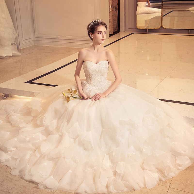 wedding dress tube style