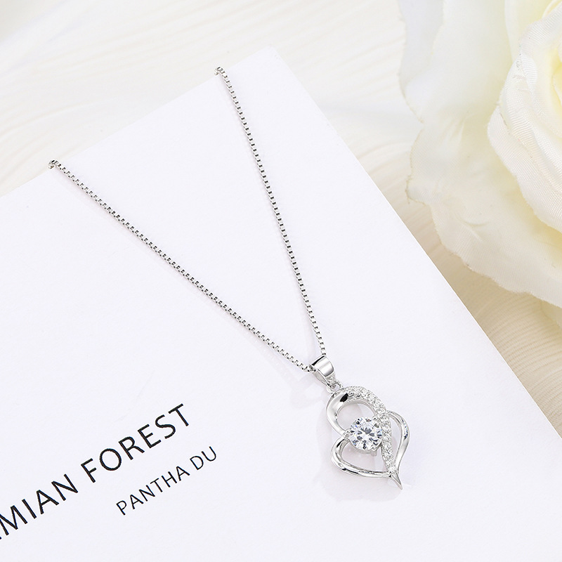 S925 Silver Micro-Pavé Pendant Necklace