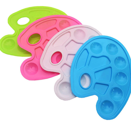 Cross-border children's painting plastic color palette, nail art foot color plate DIY doodle paint box