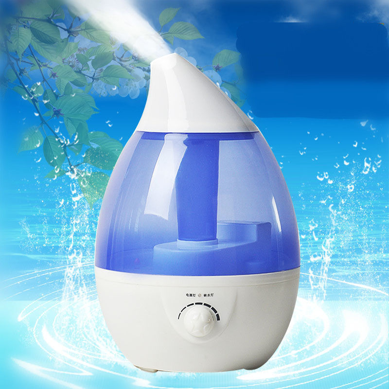 厂家批发3L大容量水滴空气加湿器家用香薰超声波雾化器定制
