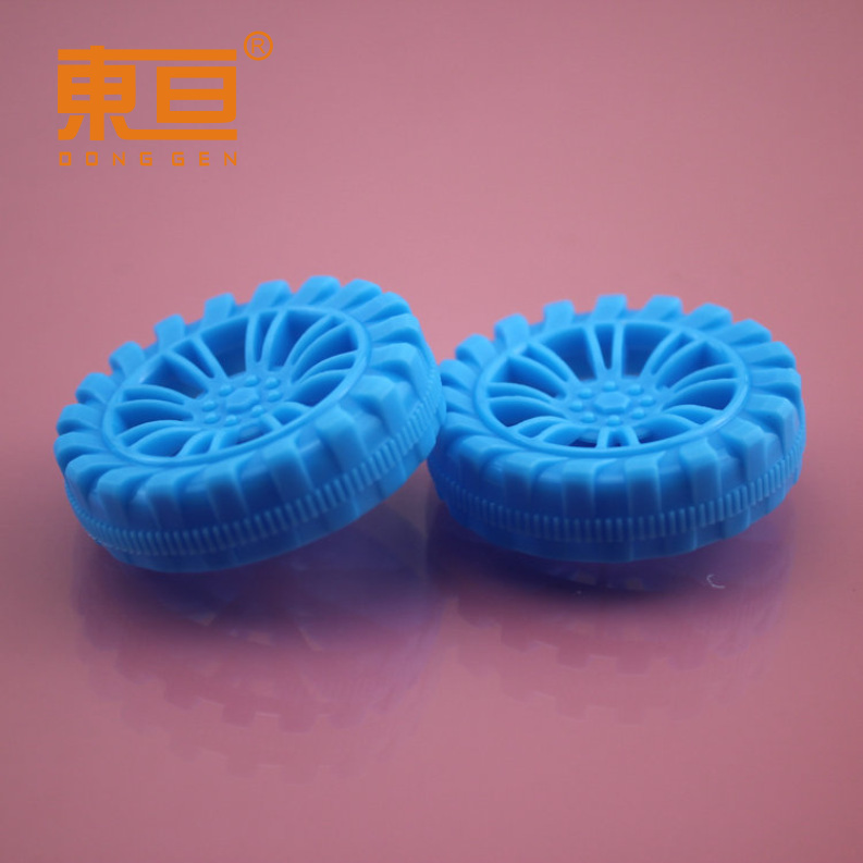 HB402AH粗蓝 越野塑轮 塑料车轮 内八支撑加厚轮子更坚固