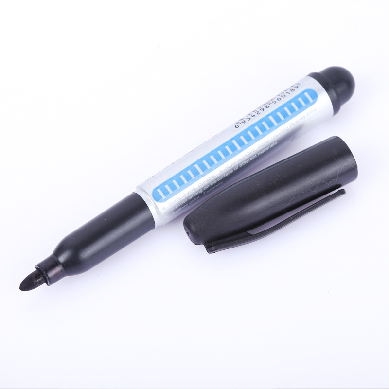 厂家供应单头记号笔 加浓油性黑色大头笔 快递物流办公用笔|ru