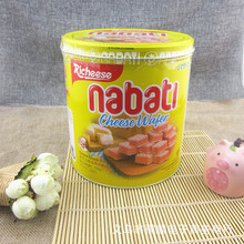 3味印尼進口食品 麗芝士納寶帝nabati 奶酪威化餅干350g罐一箱6罐