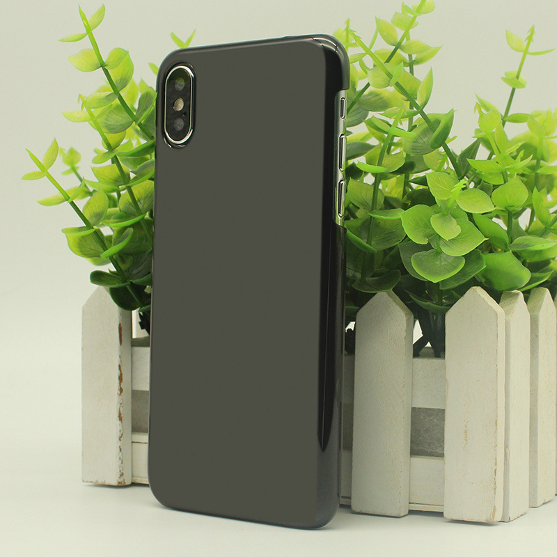 iphone手机壳素材 凹槽pc硬壳单底可喷油水帖贴皮工艺手机素材壳