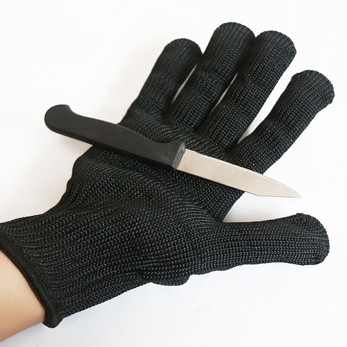 Cut-resistant gloves, level 5 steel wire gloves, multi-purpose professional protective self-defense gloves, enhanced authoritative testing white