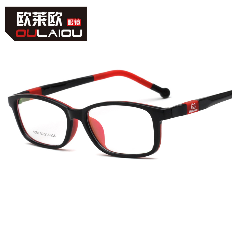 歐萊歐6006兒童弱視眼鏡架TR90硅膠近視眼鏡框2022新款小孩子眼睛