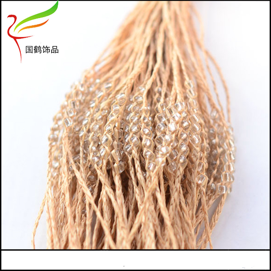 拉菲草6颗米珠手链9