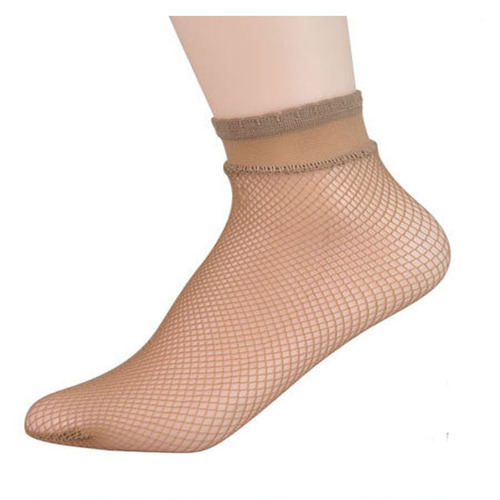 Women's black Korean style hollow cross fishnet socks, large mesh socks, ribbed socks, medium mesh socks