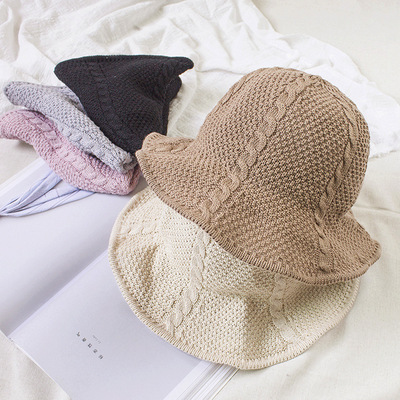 2019日韩气质白领款女士夏遮阳出游休闲盆帽韩版潮蝴蝶结渔夫盆帽