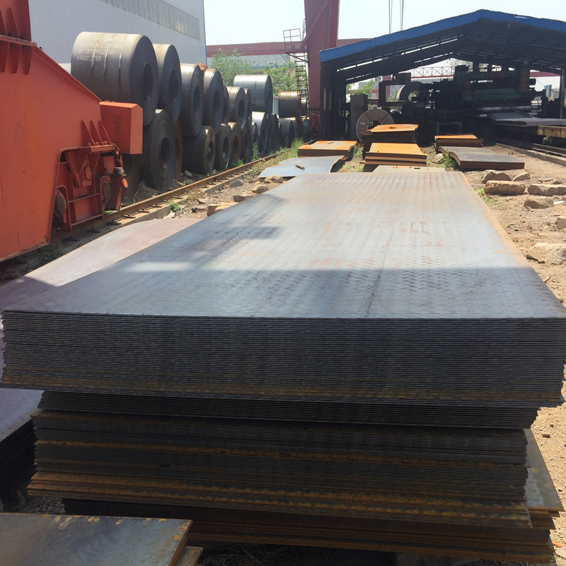 安徽宿州q235b扁豆型花纹钢板4.0*1250mm车底防滑踏板配送到厂