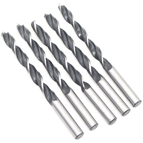 Woodworking triangle drill bit three-point drill centering reamer drill woodworking hole opener twist drill taper handle three-point woodworking drill bit