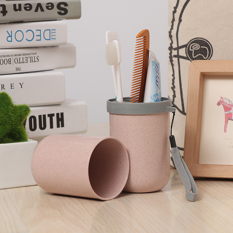 Wheat Straw Travel Storage Cup Image 8