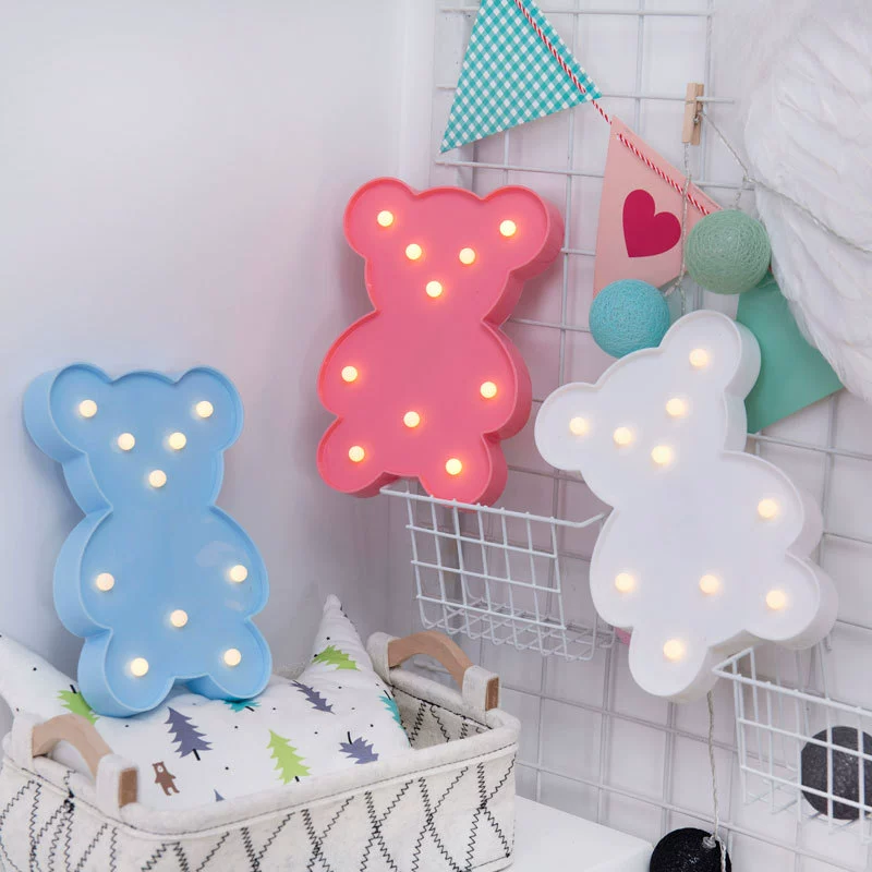 Светодиодная световая лампа ночная – креативная настольная лампа от Tengyue Lighting, цветные фигуры ламп: кактус, ананас, единорог, звезда