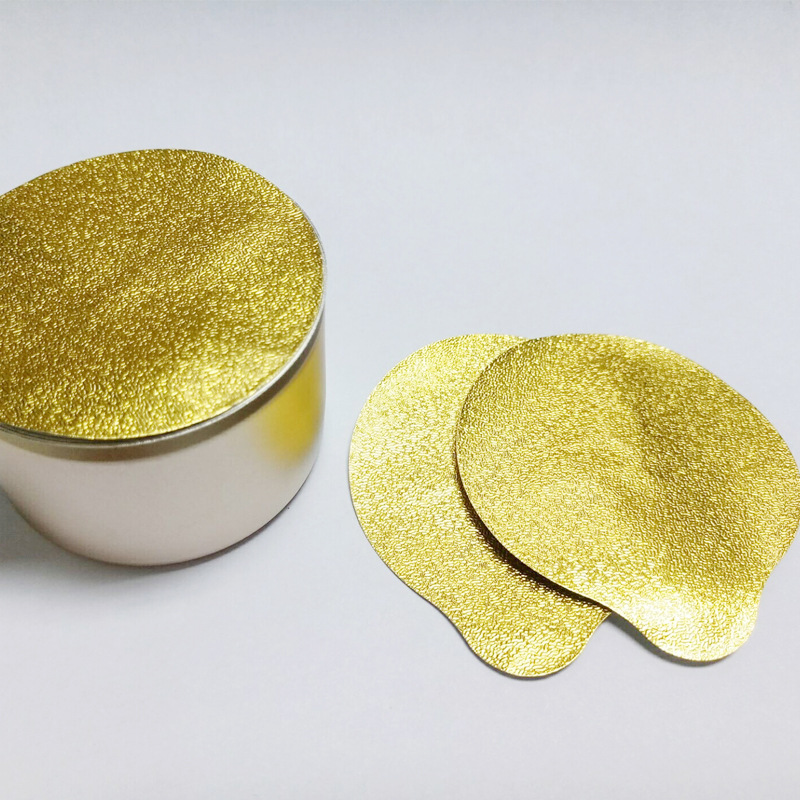 销售铝杯封口膜蜂蜜罐自粘铝箔易撕铝箔膜易揭铝箔热压膜