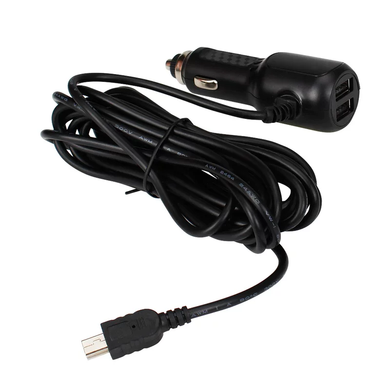 Регистратор вождения, зарядное устройство для грузовика, двойной USB прикуриватель, автомобильное зарядное устройство 3,5 А, GPS навигация, 3,5 метра
