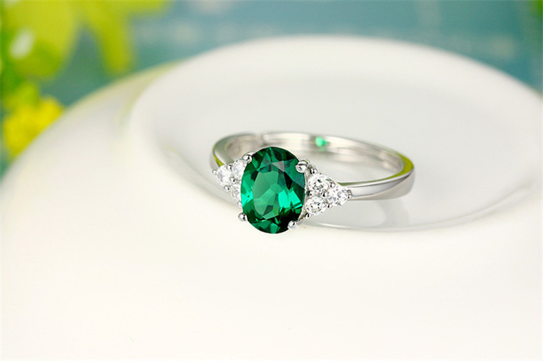 Rings Classification Adjustable Ring Size Vintage Style Oval Copper Inlaid Zircon Rings