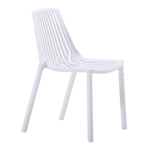 Vertical pattern hollow Nordic creative plastic dining chair simple modern engineering chair restaurant home leisure designer chair