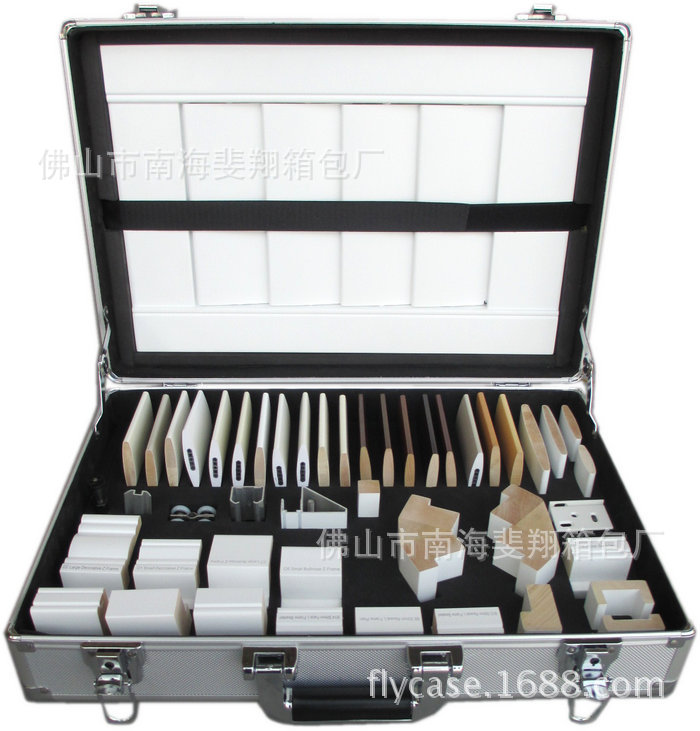 生产各式铝合金箱子 门窗料头箱 铝型材样板展示箱 门窗色卡箱