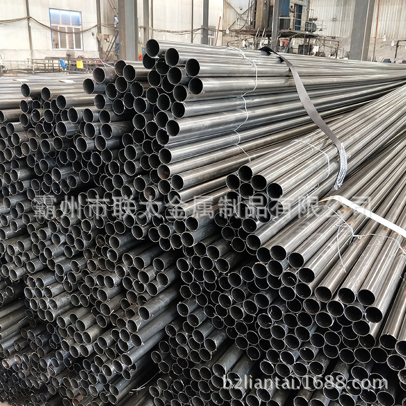 钢管薄壁焊管黑皮管直缝细管空心圆管无缝管激光开槽打孔针管批发