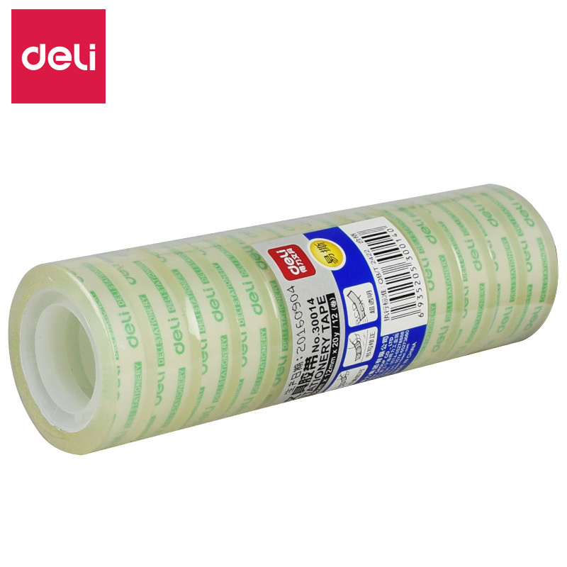 得力30014透明胶带办公文具小胶带透明胶布手工封口胶带