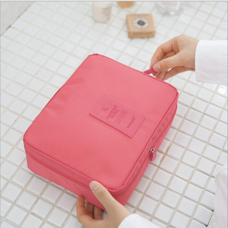 On behalf of new pattern Solid High-capacity Wash bag Simple cosmetic Storage bag Multifunctional Wholesale