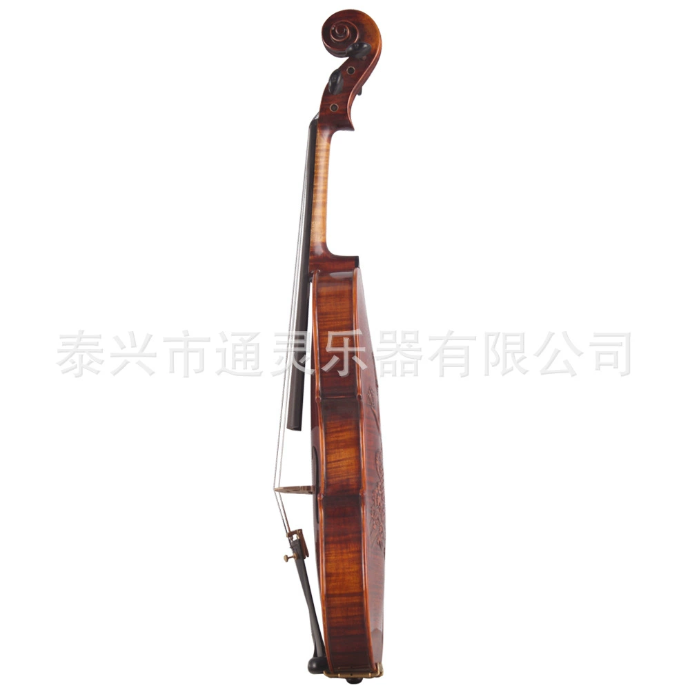 Pingling violin high -end carved character dual -embedded line handmade pattern violin violin