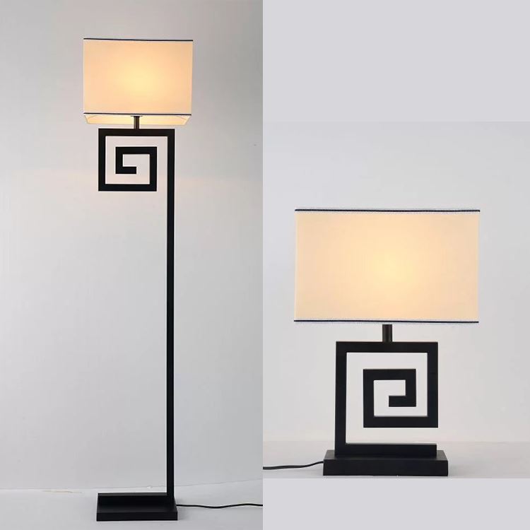 工程台灯落地灯铁艺酒店会所客厅落地灯 定制E27灯头新中式台灯|ms