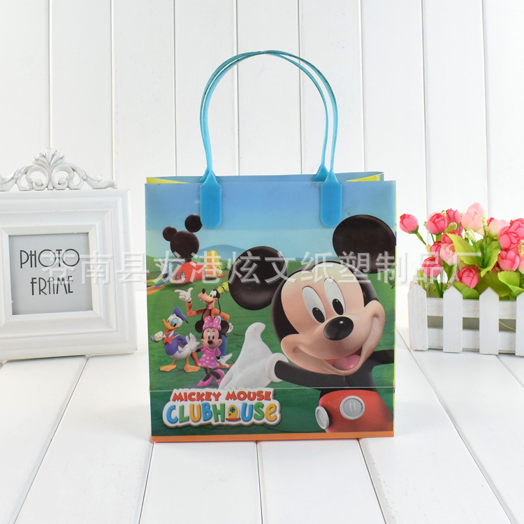 PVC包装袋批发 PP彩印卡通购物袋 塑料PVC礼品袋