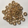 Accessory, golden beads, necklace, 24 carat, wholesale