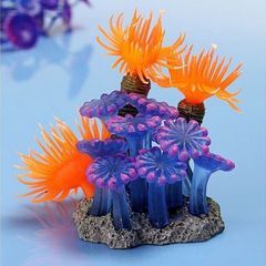 Fish Tank Aquarium Decorative Soft Coral Plastic Simulation Silicone Sea Urchin Marine Life MI 403