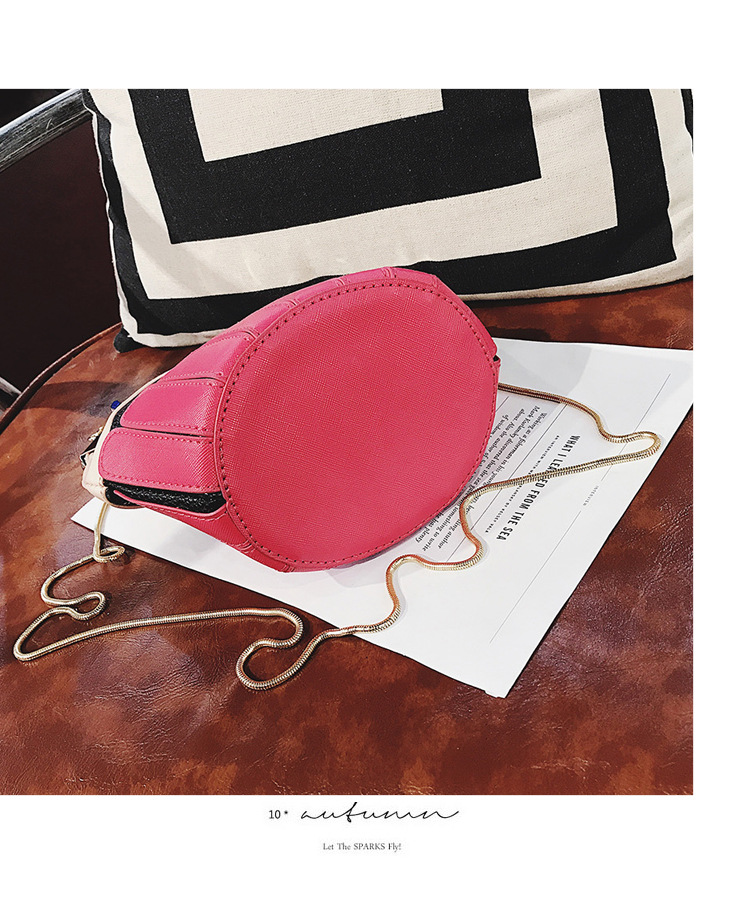 Women's Small Pu Leather Ice Cream Cute Bucket Clipped Button Shoulder стиле bag display picture 12