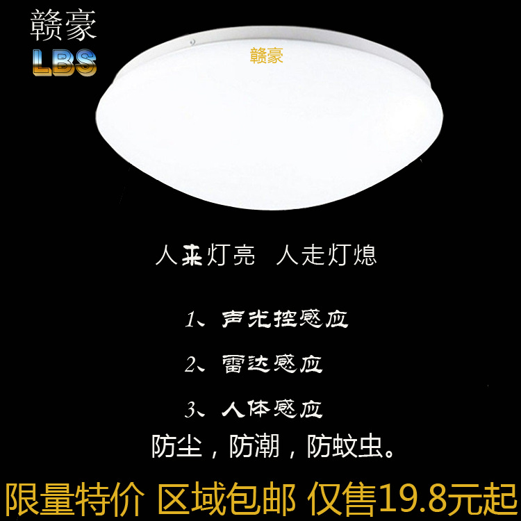 led Body induction lamp Corridor Ceiling lamp Aisle Sound and light control Ceiling lamp Infrared radar Induction lamps and lanterns