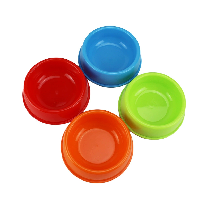 Фабрика прямые поставки пластиковая миска для домашних животных Маленький Размер Собака Чаша Кошка Чаша один чаша Тедди маленькая собака еда чаша собака чаша