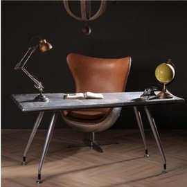 复古工业风格铝皮柳丁金属个性简约办公桌笔记本电脑榻榻米台桌子