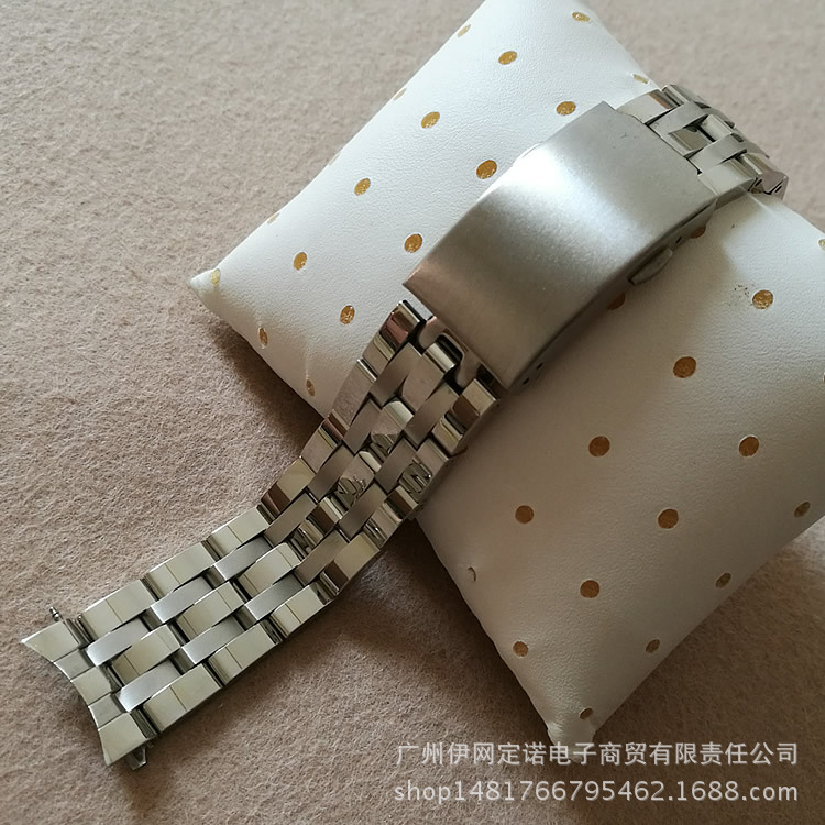 不锈钢手表链适配PRC200 T461 014 17实心钢表带19 20mm