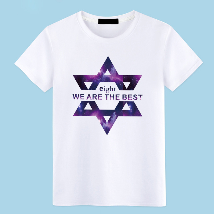 2017寬松大碼 男式短袖T恤純棉圓領印花t桖潮上衣服新款K1224