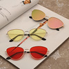 Metal sunglasses, trend glasses solar-powered, cat's eye, European style