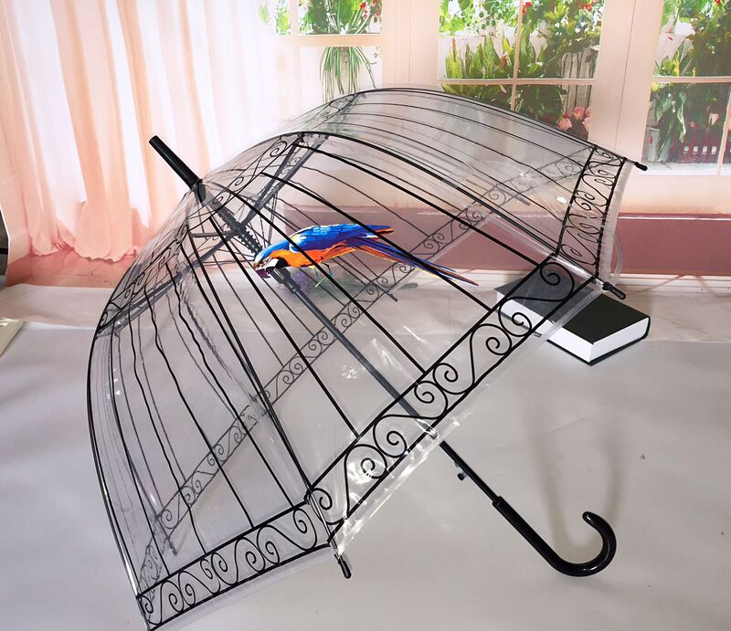 South Korea transparent umbrella dance performance long handle umbrella straight handle fashion creative advertising umbrella in stock supply