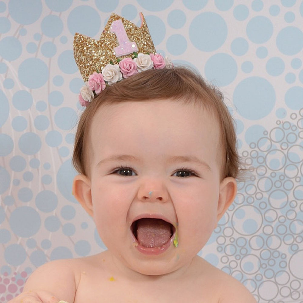 Crown Pattern Fashion Crown Plastic Cloth Flower Party Headpieces
