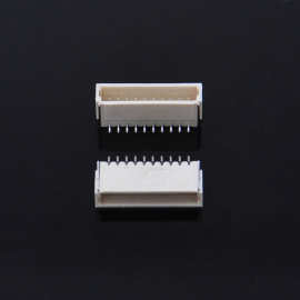 厂家直销 端子线插座 1.0间距 4.3高 立贴 耐高温WAFER连接器 12P