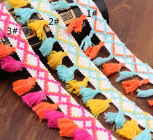 厂家直销4.5cm宽环保毛线扫把流苏花边服装辅料配饰织带现货批发