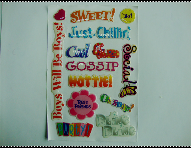 厂家供应水晶滴胶 滴塑标贴 高清透明滴胶 小圆点滴胶标贴