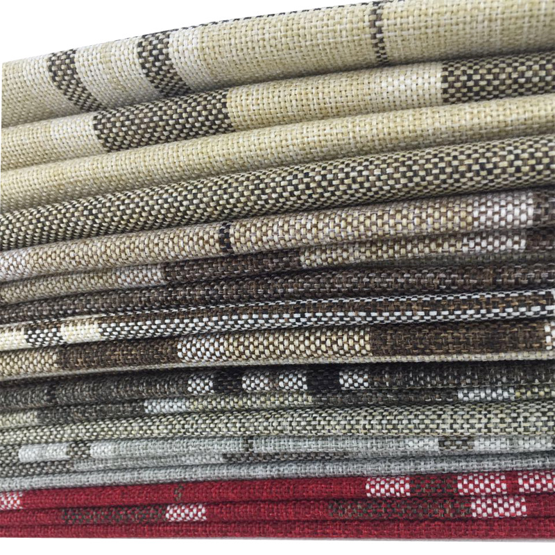 箱包纺织面料涤纶帆布 细麻仿麻布阳离子涤纶化纤布料 涤纶面料