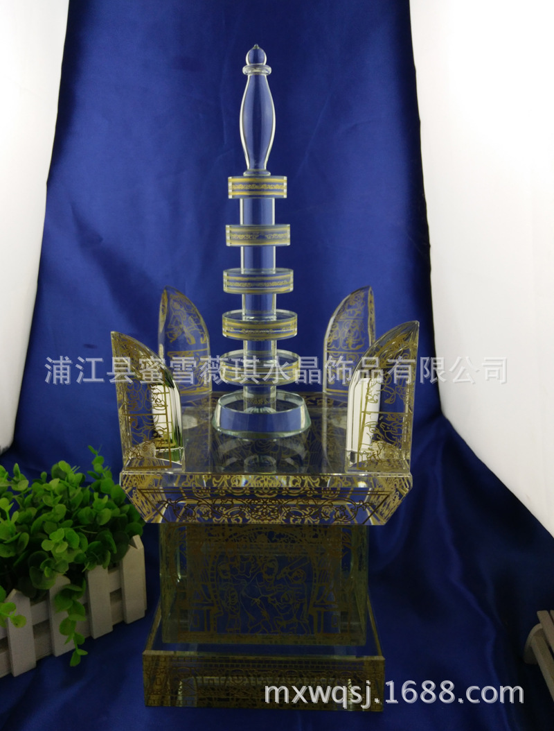 On behalf of goods in stock supply Super large space 55cm whole body Gilt crystal Ashoka