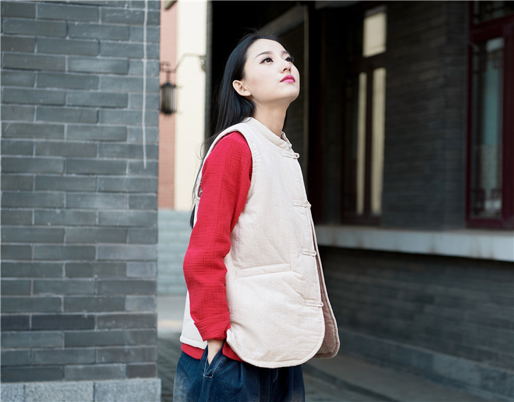 Gilet femme NIAN BAIXIU SPINNING en Chanvre - Ref 3316222 Image 38