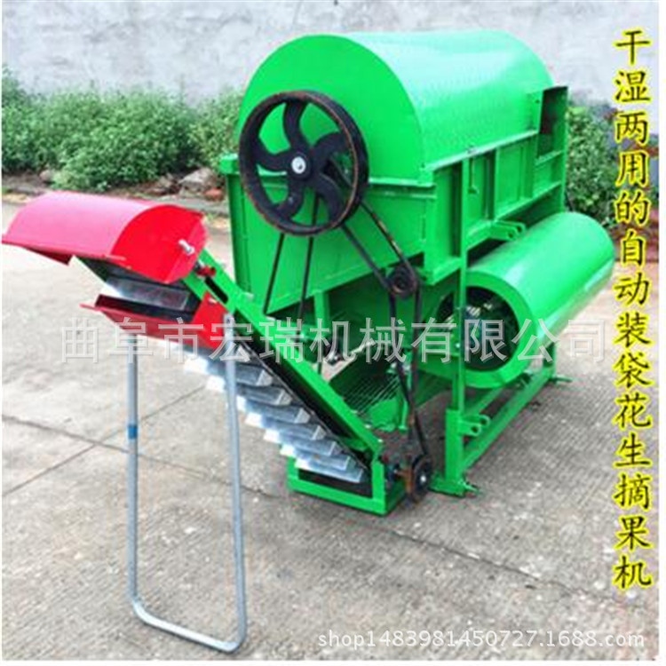 干湿两用花生摘果机那里有卖？大型花生筛选机多少钱收获机械5是5