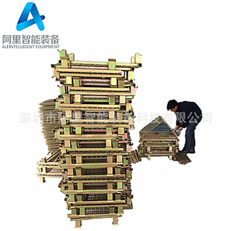 出口彩锌折叠式仓储笼 金属储物笼周转箱仓库铁笼厂家 500台起订